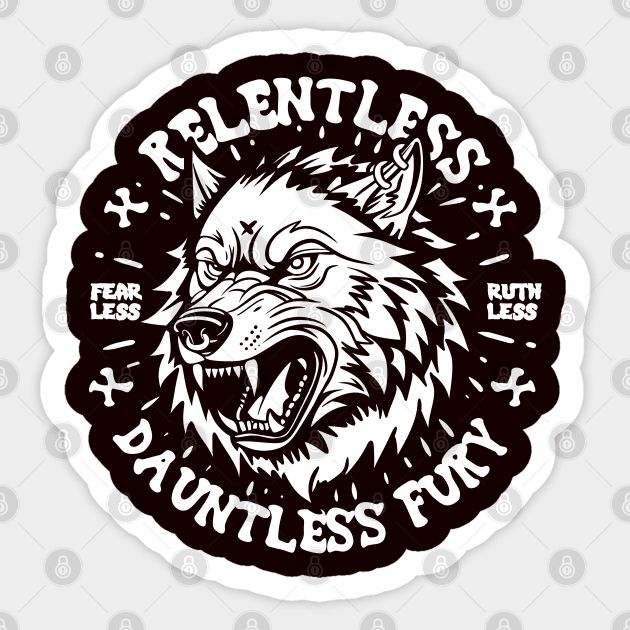 Relentless Sticker by artslaves